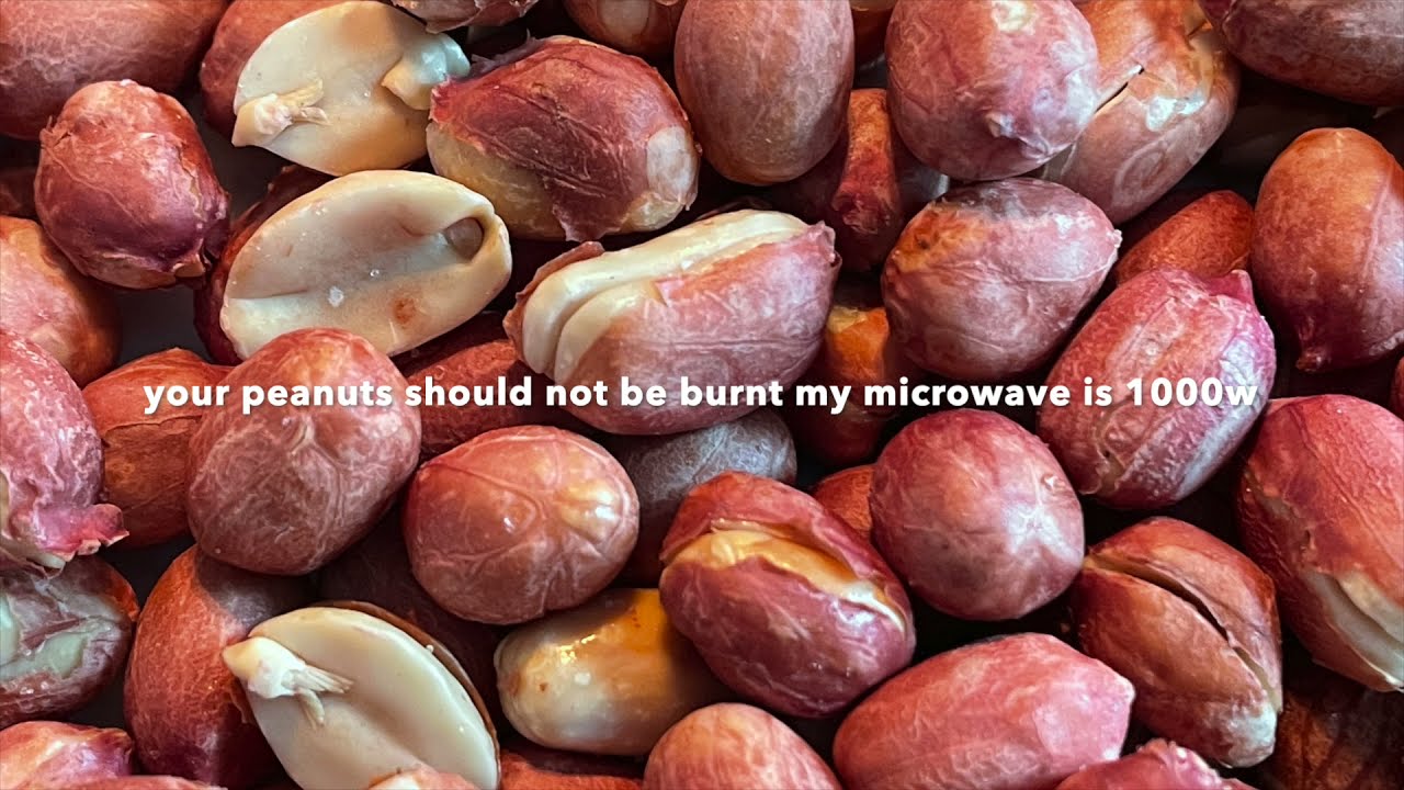 Microwave roasted peanuts at home