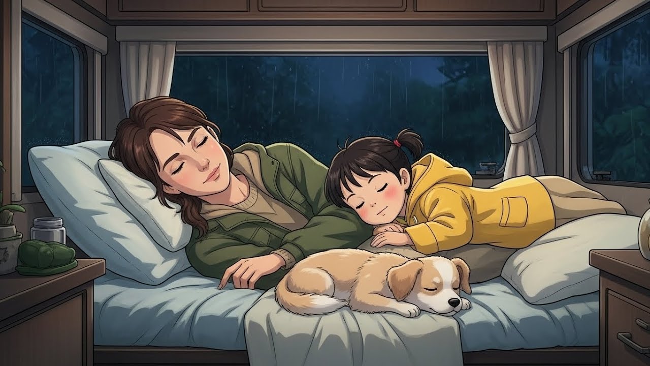 Camping in the Rain With My Child & Dog (Soothing)