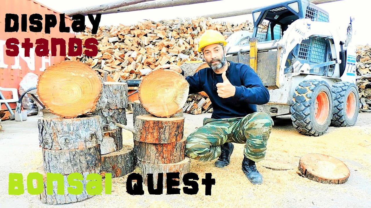Bonsai Quest Episode 3 - Creating Wooden Bonsai Display Stands From Pine Tree