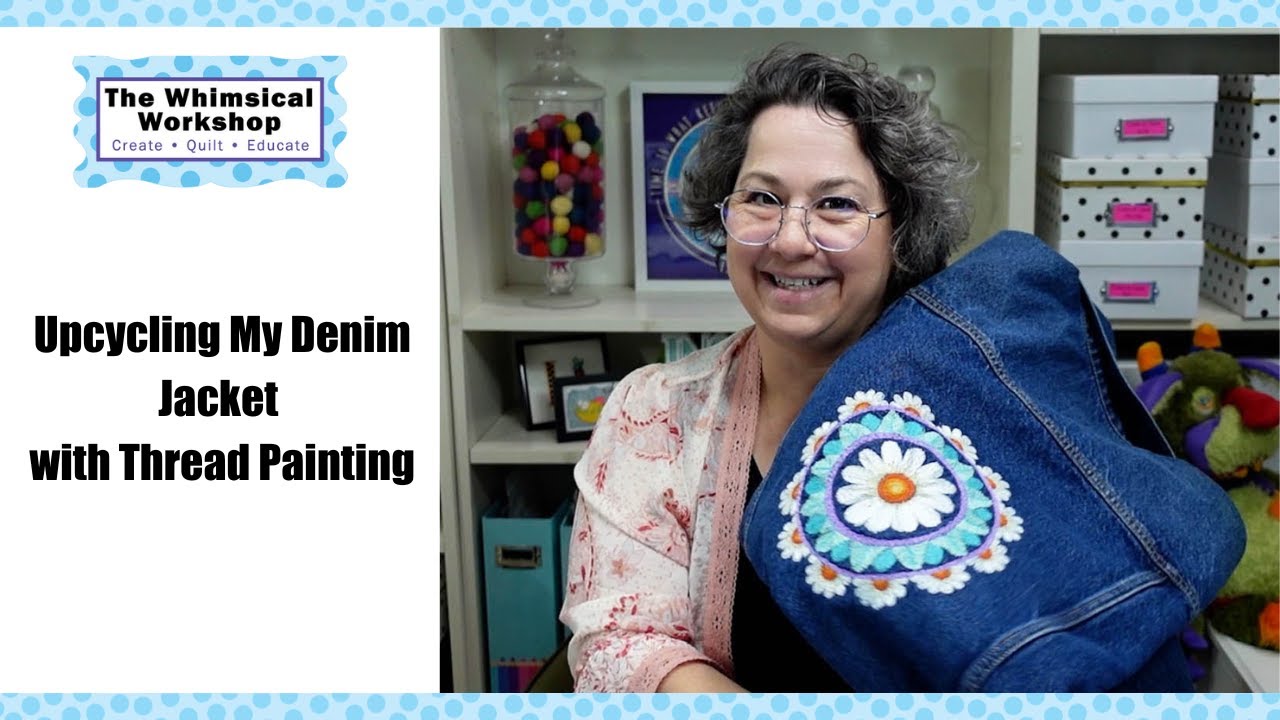 Upcycling My Denim Jacket with Thread Painting | Heidi Pridemore