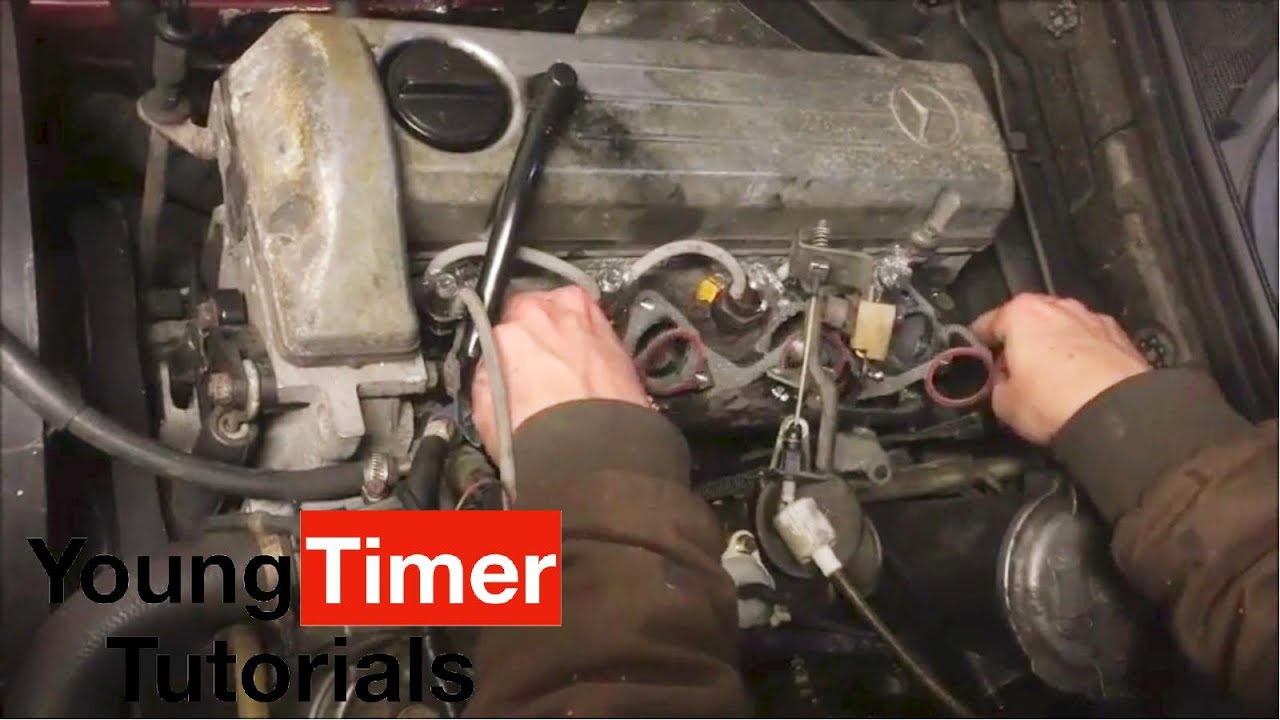 Mercedes Glühkerzen wechseln Tutorial W124 W201 200D 190D 250D 300D OM601 W202