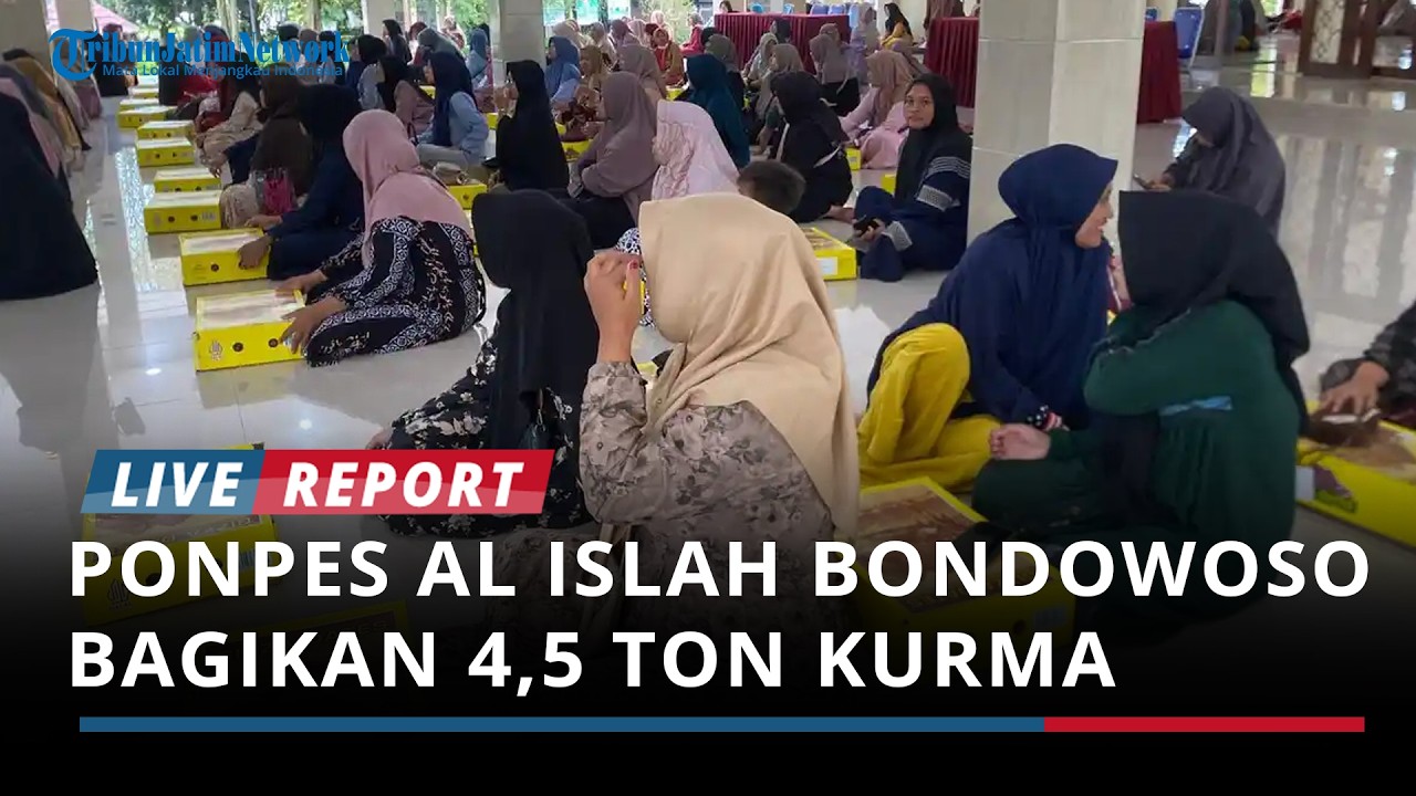 Sambut Awal Ramadan, Ponpes Al Islah Bondowoso Punya Tradisi Bagikan Berton-ton Kurma