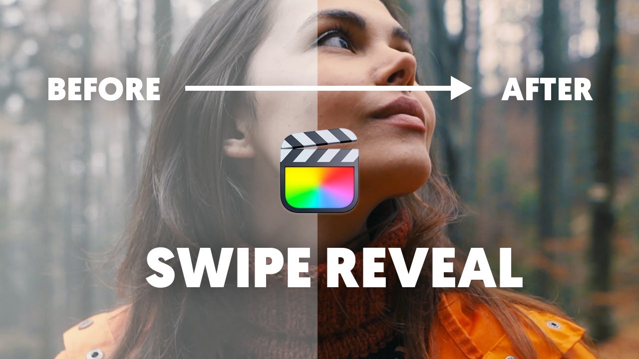 Make a swipe reveal effect in FCPX - Before & after effect NO PLUGINS!