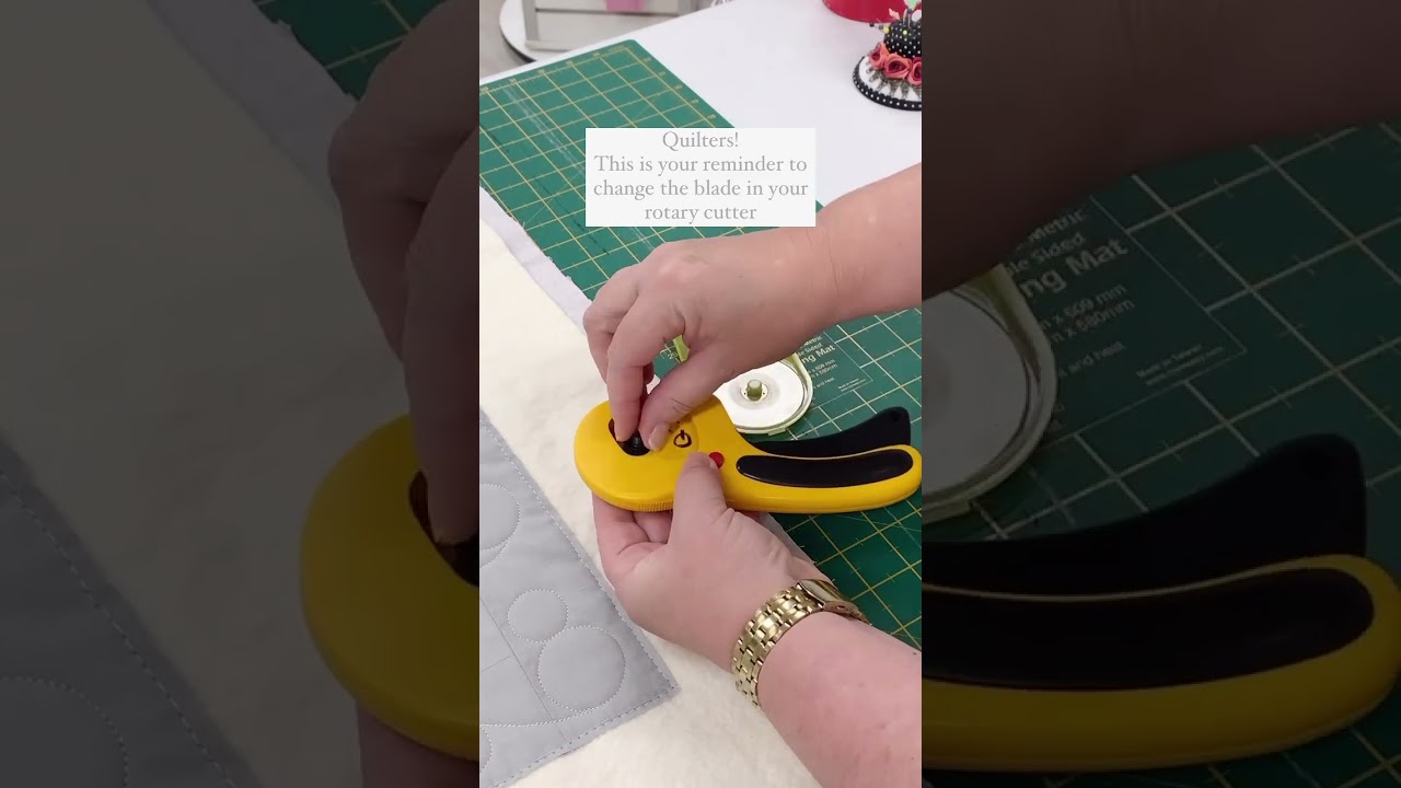 How To Change a Rotary Cutter Blade #quilters #sewingtutorial #quilt