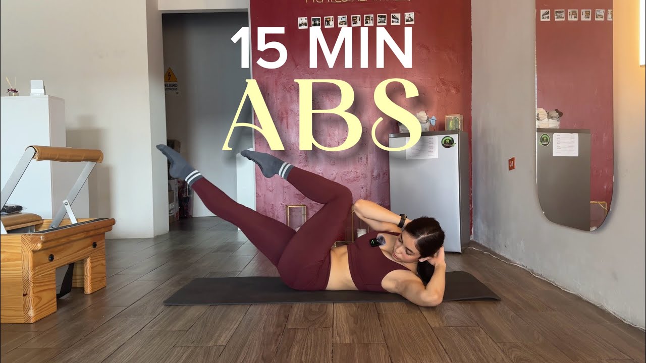 15 MIN ABS/ Pilates (sin equipo) 🔥