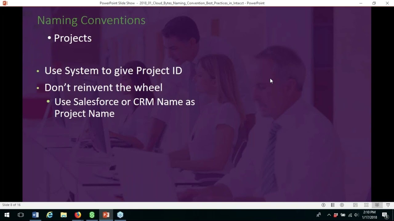 Sage Intacct | CloudBytes: Naming Convention Best Practices