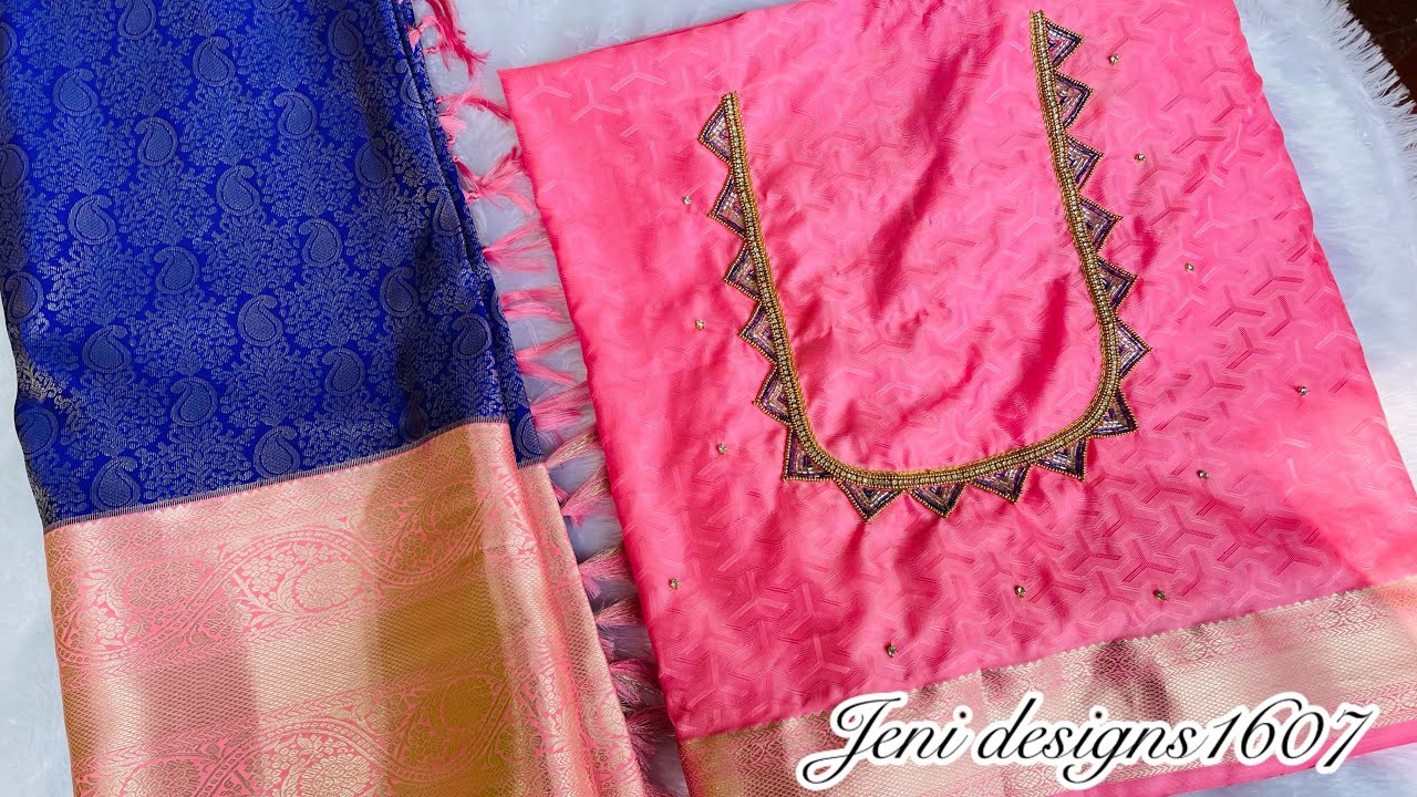 Дизайн треугольной горловины Aari work 📲7200136177 