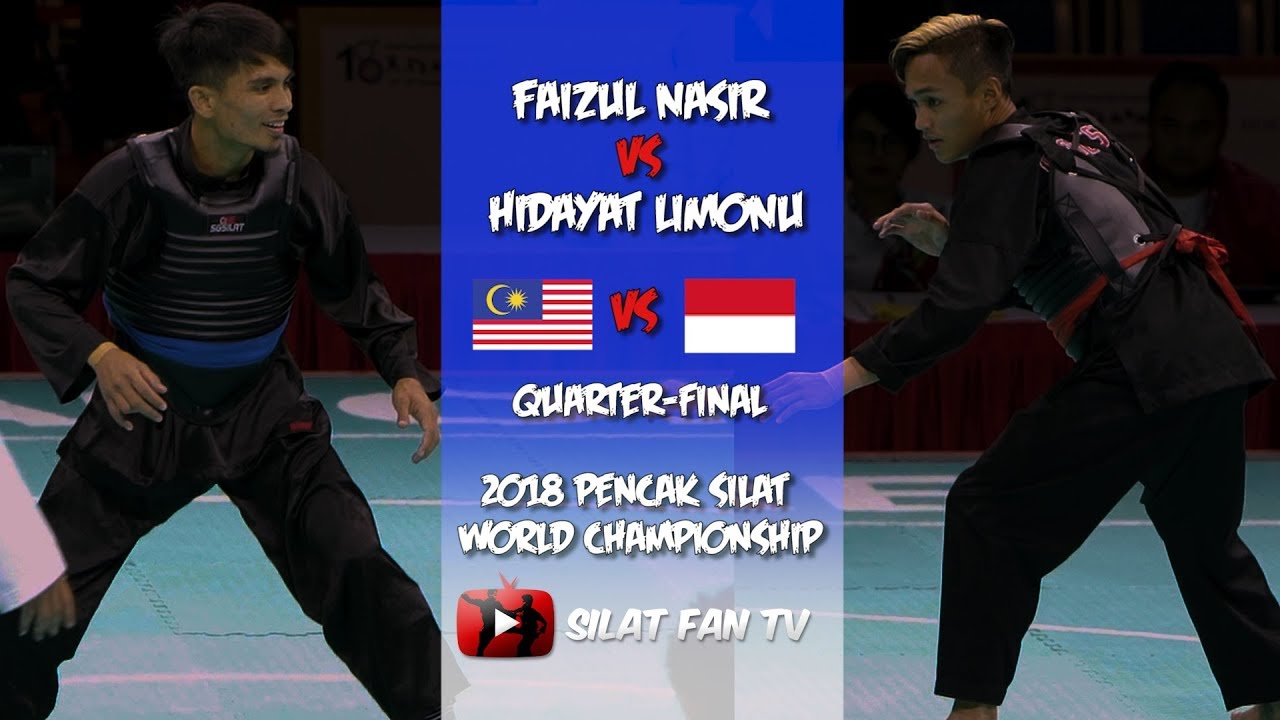 FAIZUL NASIR V HIDAYAT LIMONU | MALAYSIA V INDONESIA | 2018 PENCAK SILAT WORLD CHAMPIONSHIPS