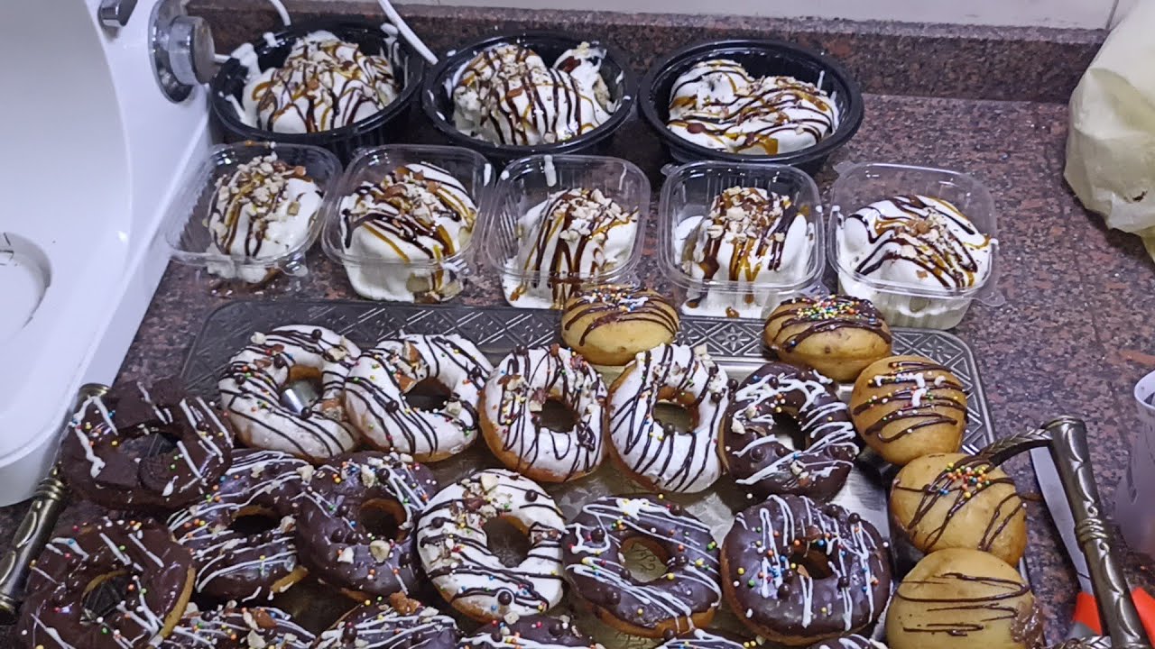 سينابون 😋ودونتس🍩 بعجينة واحدة❗التكلفة وسعر البيع