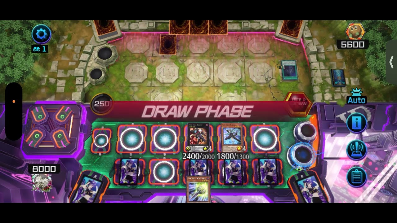 Yugioh with a friend in the background