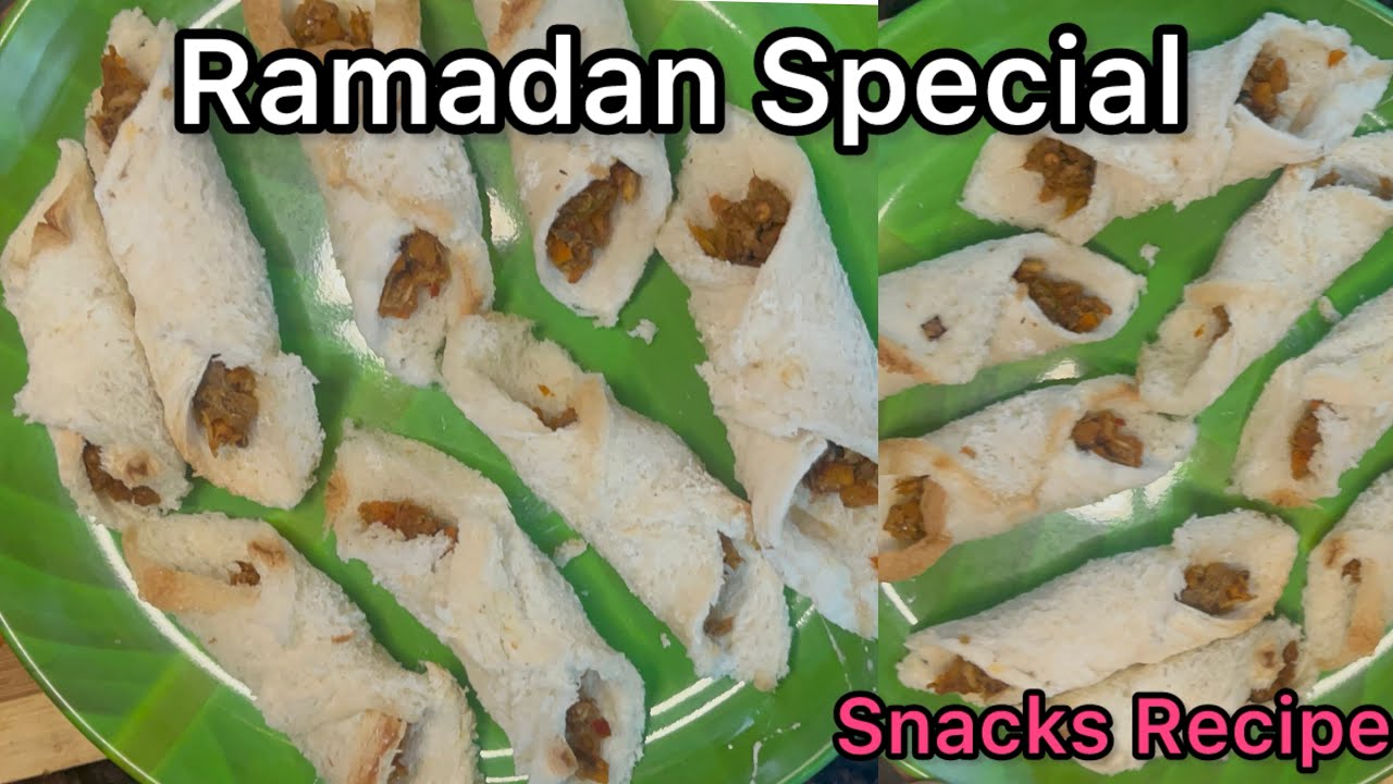 Ramzan Special Snacks Recipe | Bread Snacks| Bread Chicken Roll  | Iftar Snacks #ramadan #ramzan 