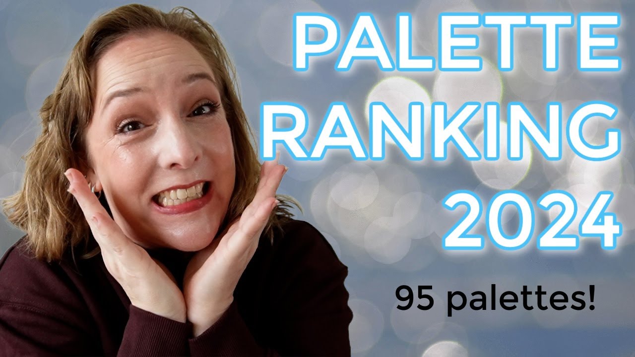 PALETTE RANKING 2024 // Ranking all 95 eyeshadow palettes I tried in 2024 from best to worst