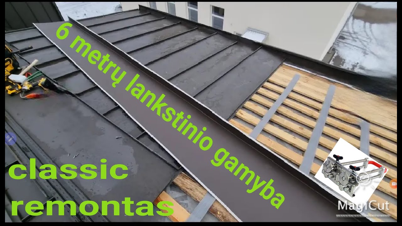 Klasikinio stogo remontas žiemą