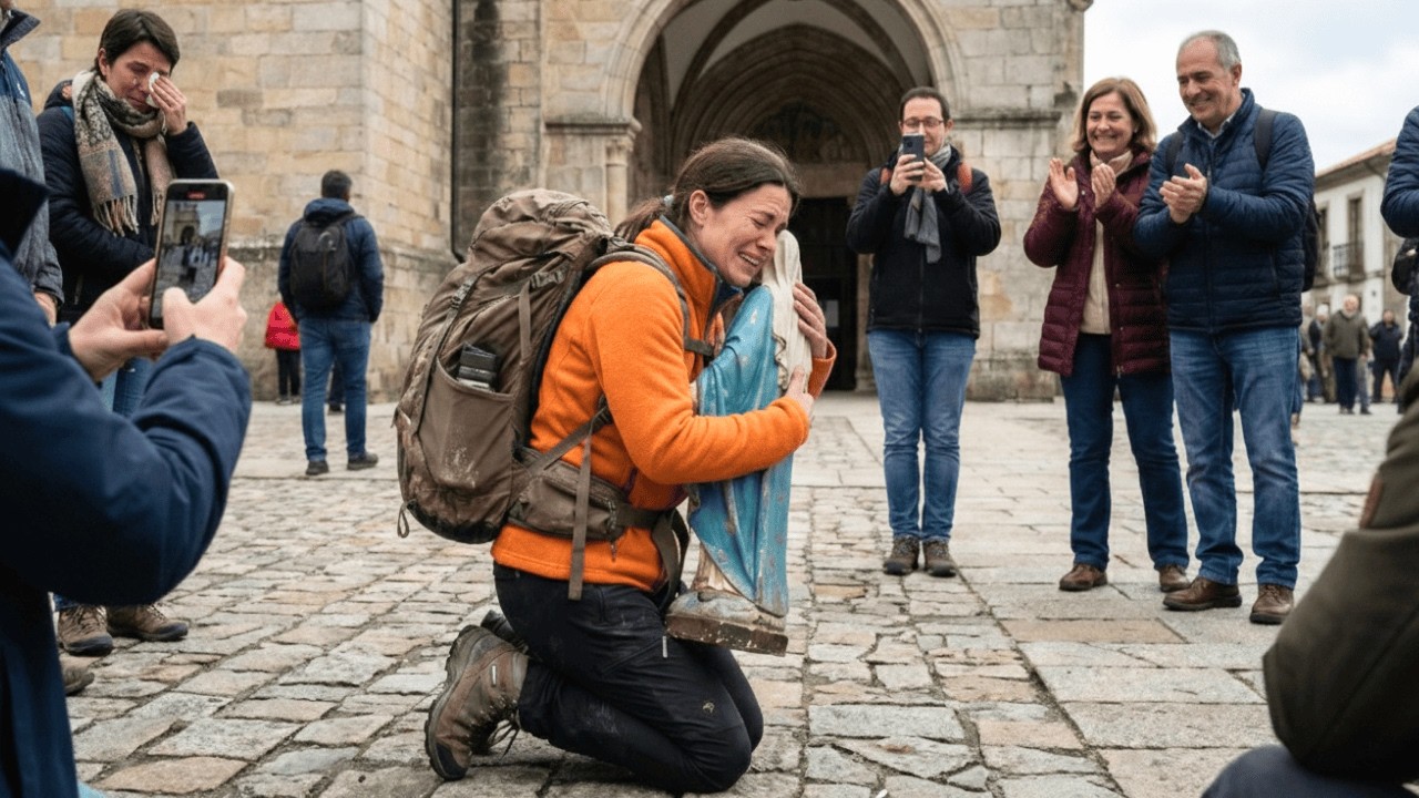 A Mother Carried a Statue of the Virgin Mary in Her Arms for 64 Miles... The Reason Moved Everyone