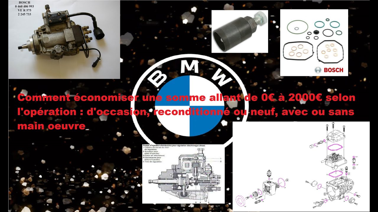 BMW e36 325 tds : Changement joints de pompe injection BOSCH VE r515 r575. Partie 2