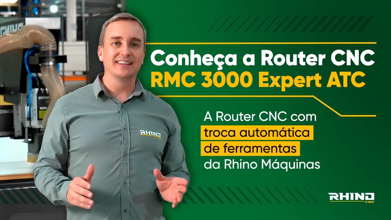 Conheça a Router CNC RMC 3000 Expert ATC