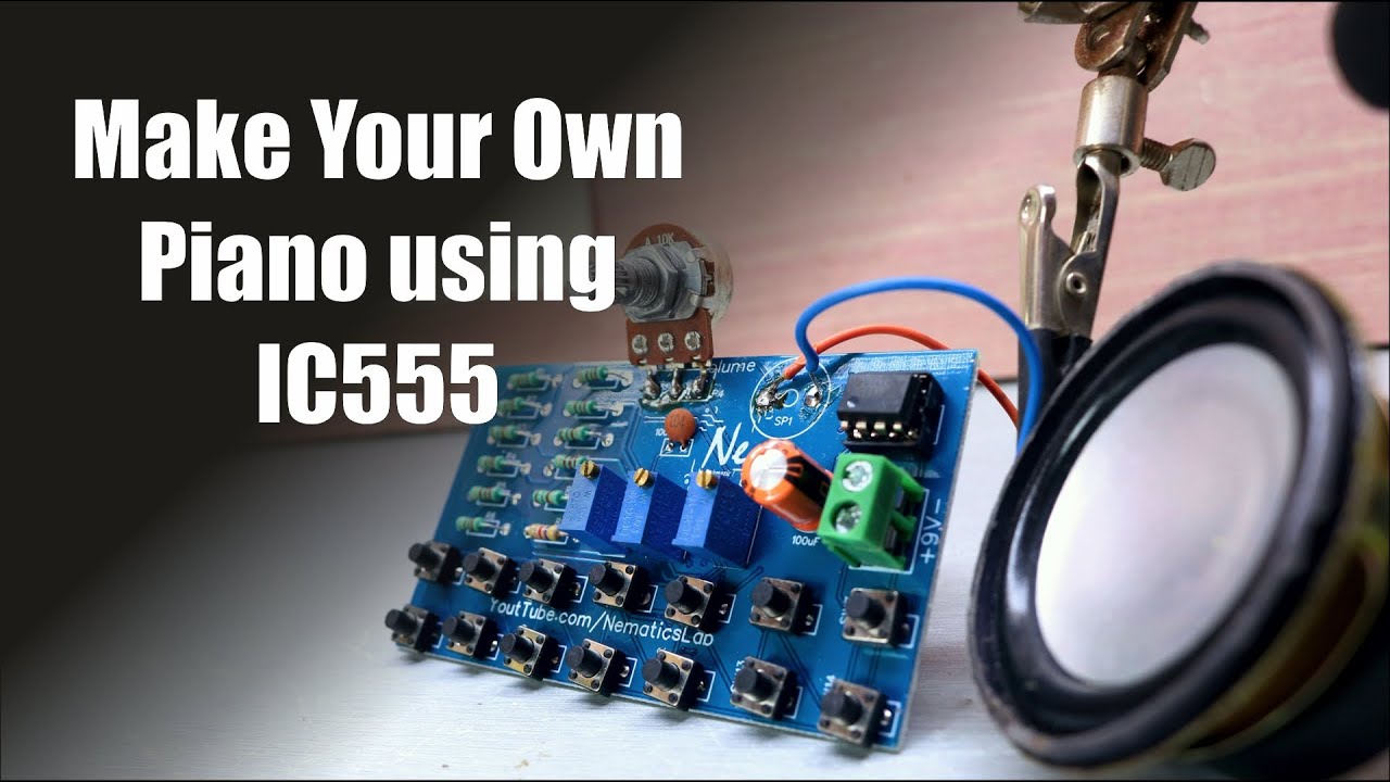 Make Your own DIY Piano using IC555! | Tone Generator | Easy