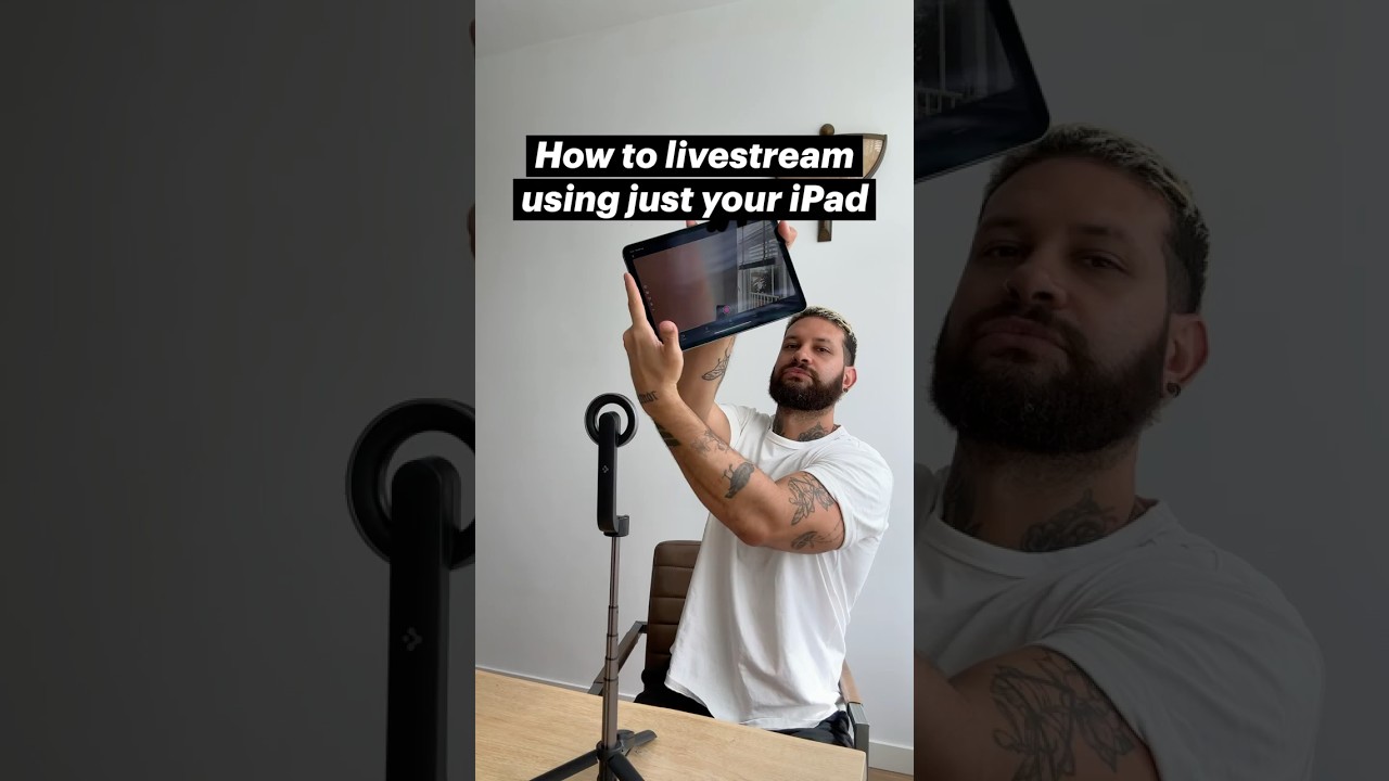 How to livestream using just your iPad | iPad live streaming tutorial with Detail app