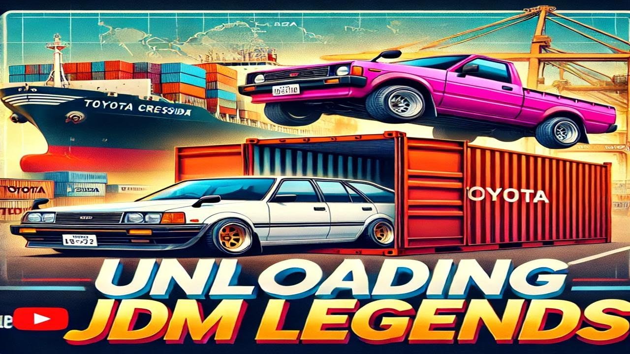 Epic JDM Car Haul – Container Unloading & Shipping Route Revealed