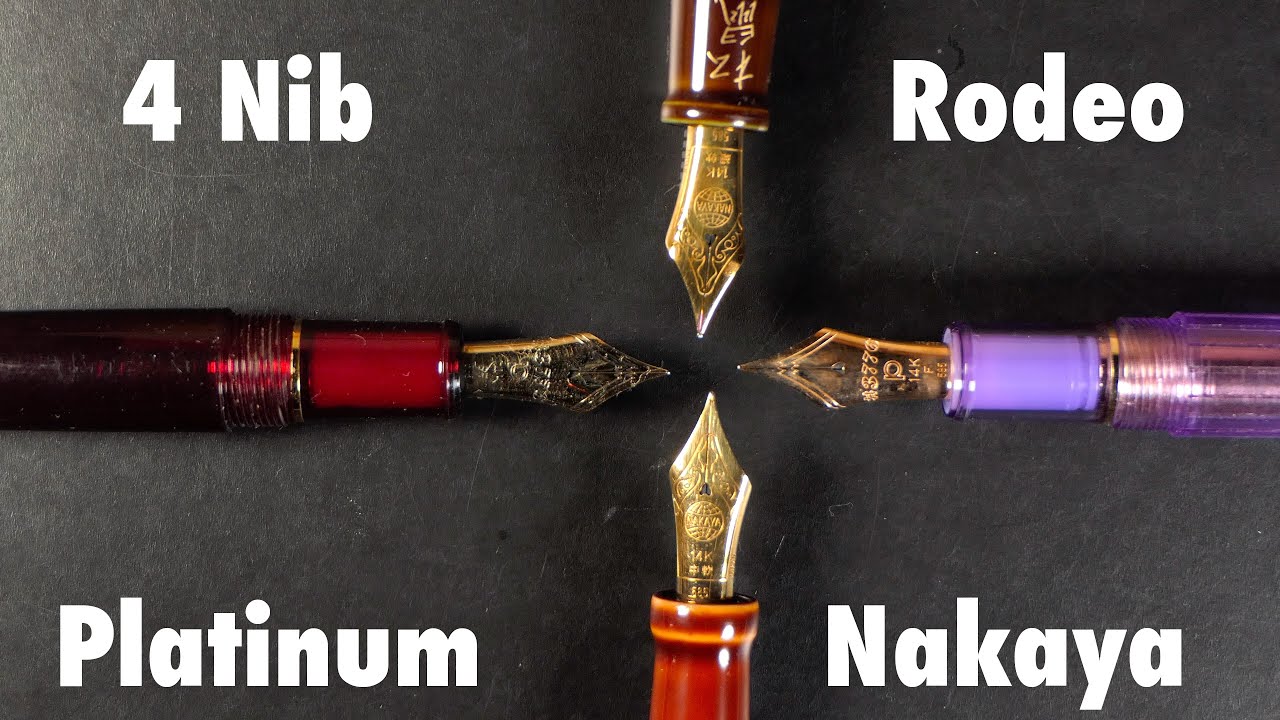 4 Nib Rodeo - Platinum and Nakaya