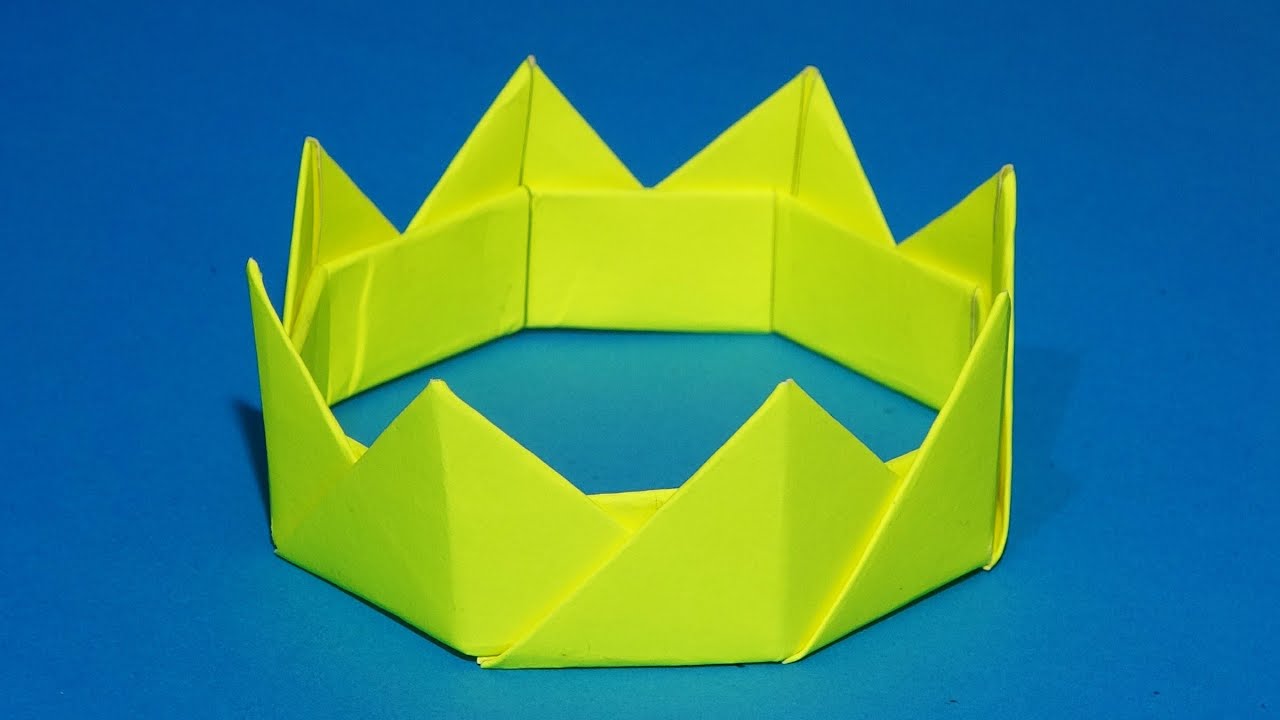 Como hacer una Corona de papel 👑 | Origami Fácil y Rápido