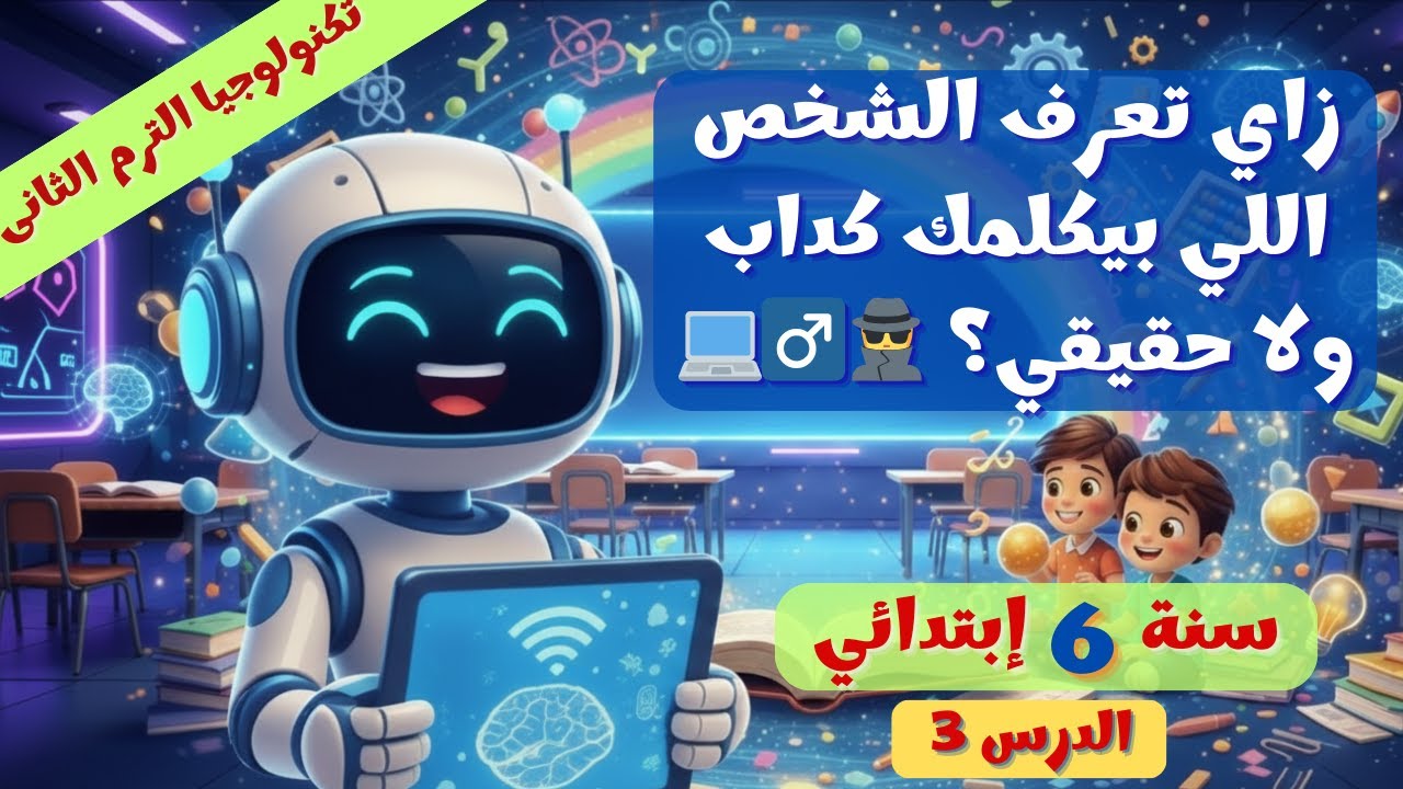 تكنولوجيا 6 ابتدائي درس 3 | أسرار التواصل الرقمي 🌐✨ ترم 2 - 2026