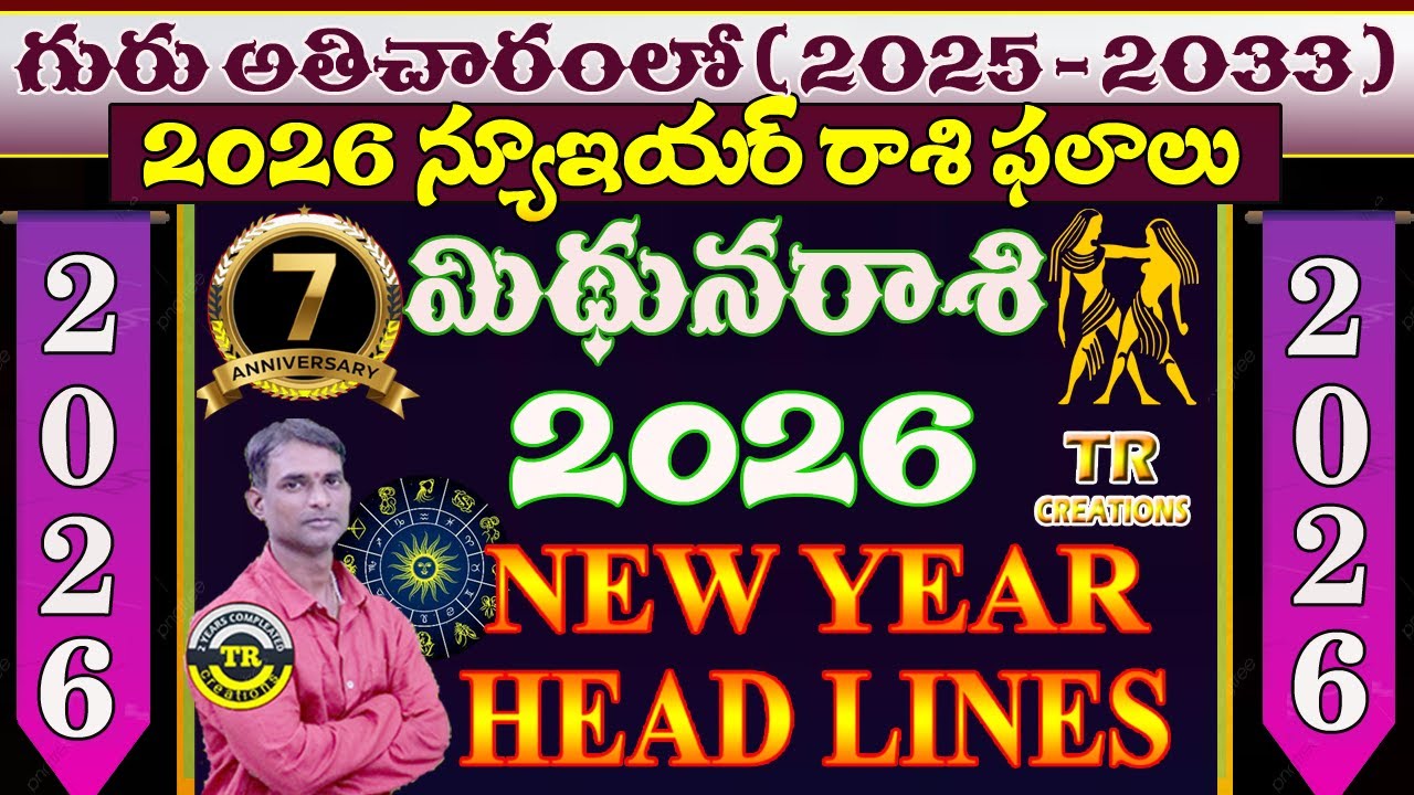 Mithuna Rasi 2026 || New year Rasi Phalalu Telugu #trcreations