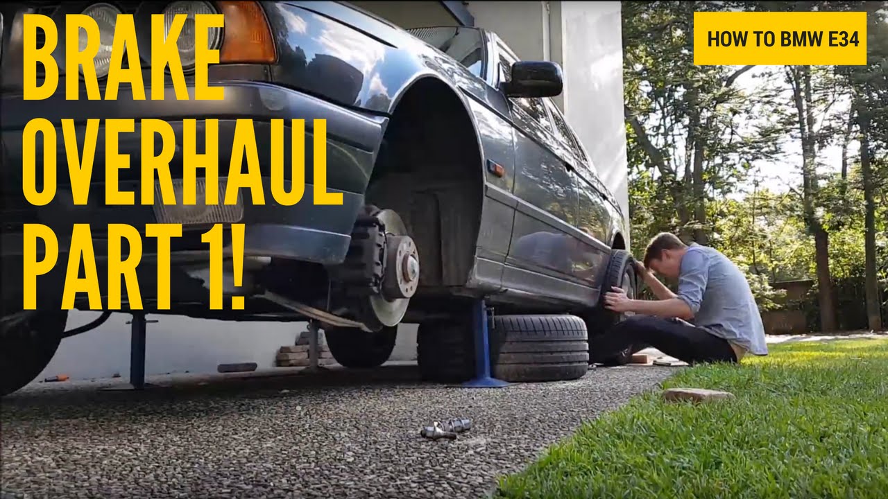 HOW TO BMW E34: Brake Overhaul Part 1 - Remove Calipers!
