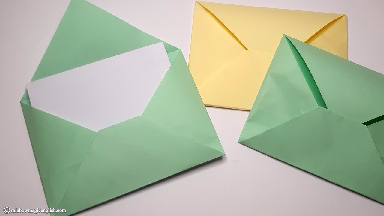 Busta da lettere Origami - Super Easy Origami Envelope Tutorial - DIY