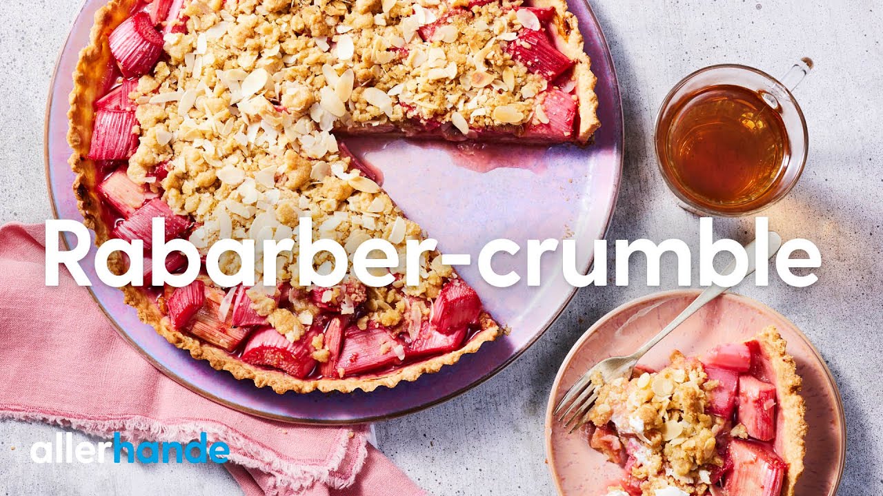 Rababer-crumble taart | Recept | Allerhande