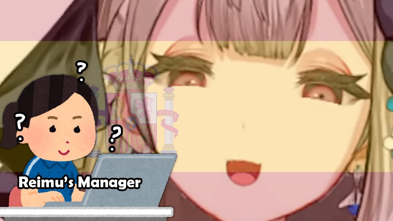 Reimu realized her manager can't understand her Spanish and thought of something...