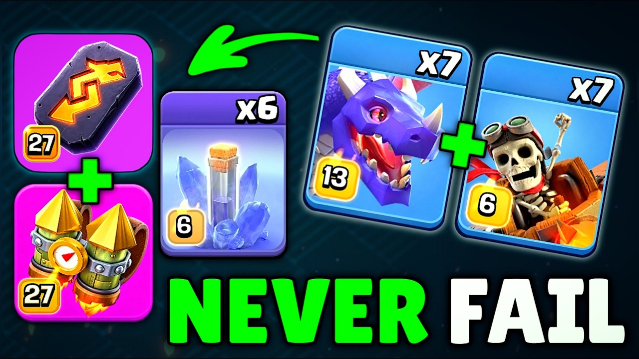 The BEST Air Spam Attack Strategy For Legend League In Clash Of Clans With Revenge Deck
