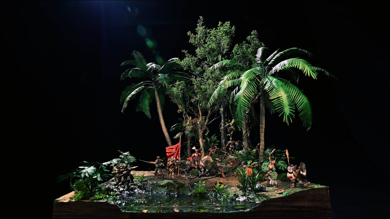 Jungle Clash: Creating a Diorama of the First Encounter Between Spanish Conquistadors and Maya