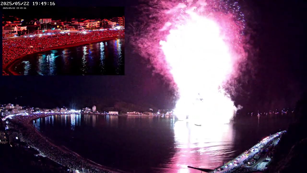 【ライブアーカイブ マルチカメラ】🎆第68回逗子海岸花火大会  2025/05/22(木) 19:30～20:15：🎥by HviewCam