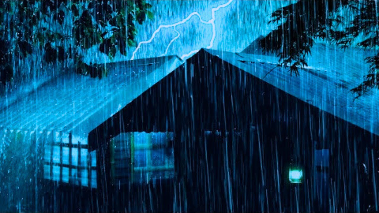 Fall Asleep in 3 Minutes (Instant Comfort) - Heavy Rain and Thunder on a Tin Roof to Fall Asleep To
