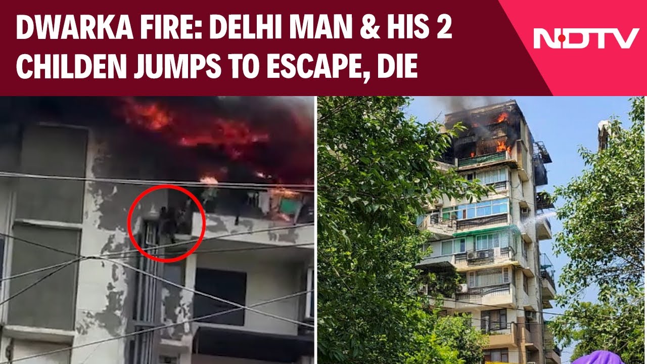 Dwarka Fire News | Family Jumps From Blaze, Delhi Man, His Children Dies
