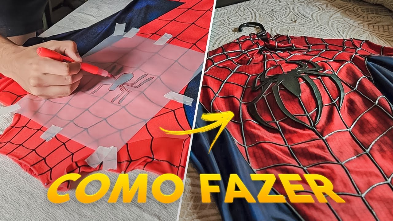 Como fazer EMBLEMAS e LOGOS no seu COSPLAY do HOMEM-ARANHA!
