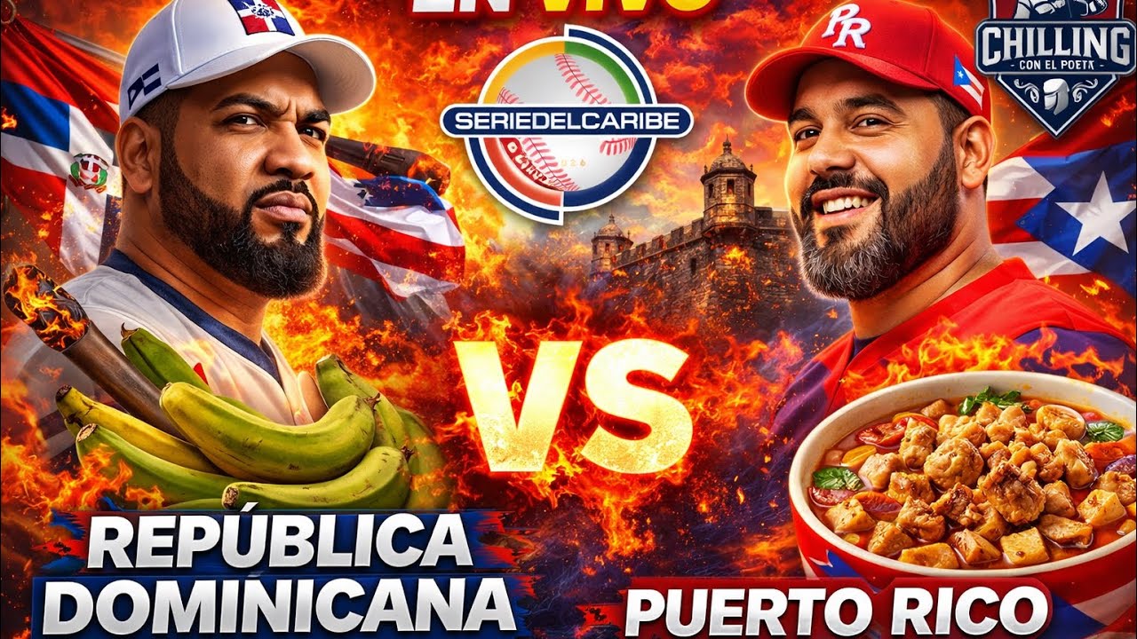 EN VIVO : PUERTO RICO 🇵🇷 VS REPÚBLICA DOMINICANA⚾️EL CARIBE EN LLAMAS⚾️