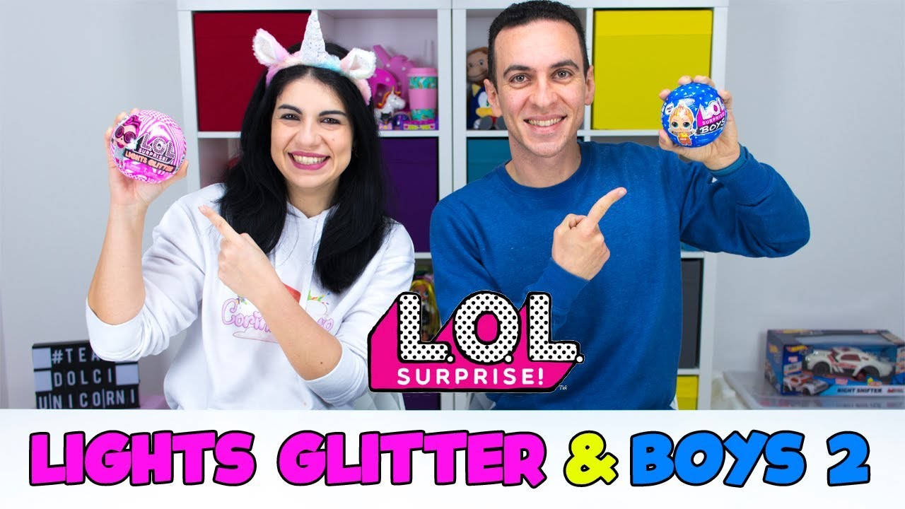 LOL SURPRISE LIGHTS GLITTER + BOYS Serie 2! APERTURA DI COPPIA!