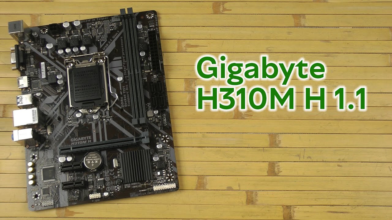 Розпаковка Gigabyte H310M H 1.1