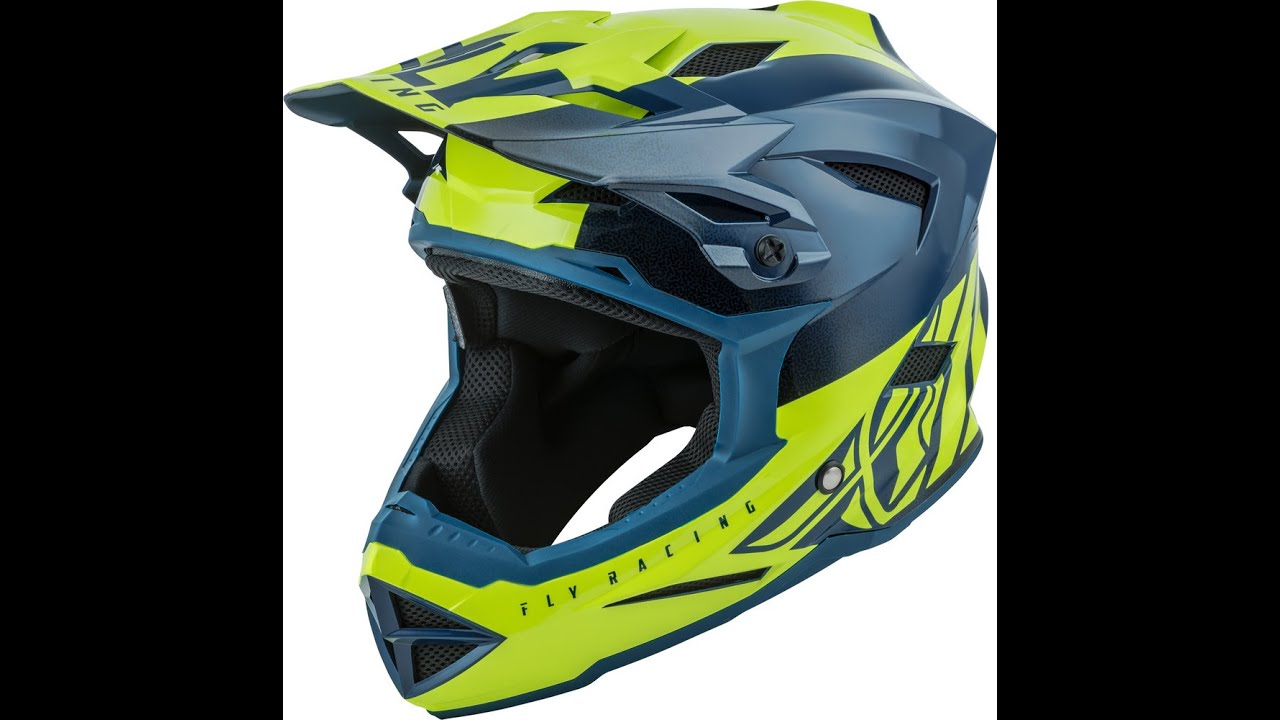 Fly Racing Default Helmet - Teal/Hi-Viz Graphics