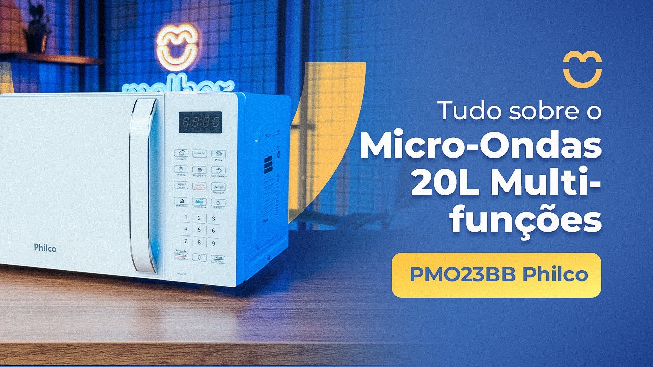 Tudo sobre o Micro-Ondas PMO23BB 20L Multifunções Limpa Fácil Philco | Melhor Compra