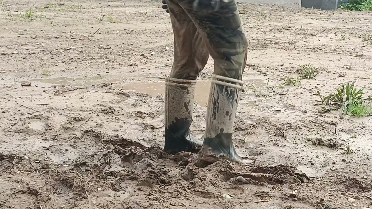 boue avec bottes Aigle!1
