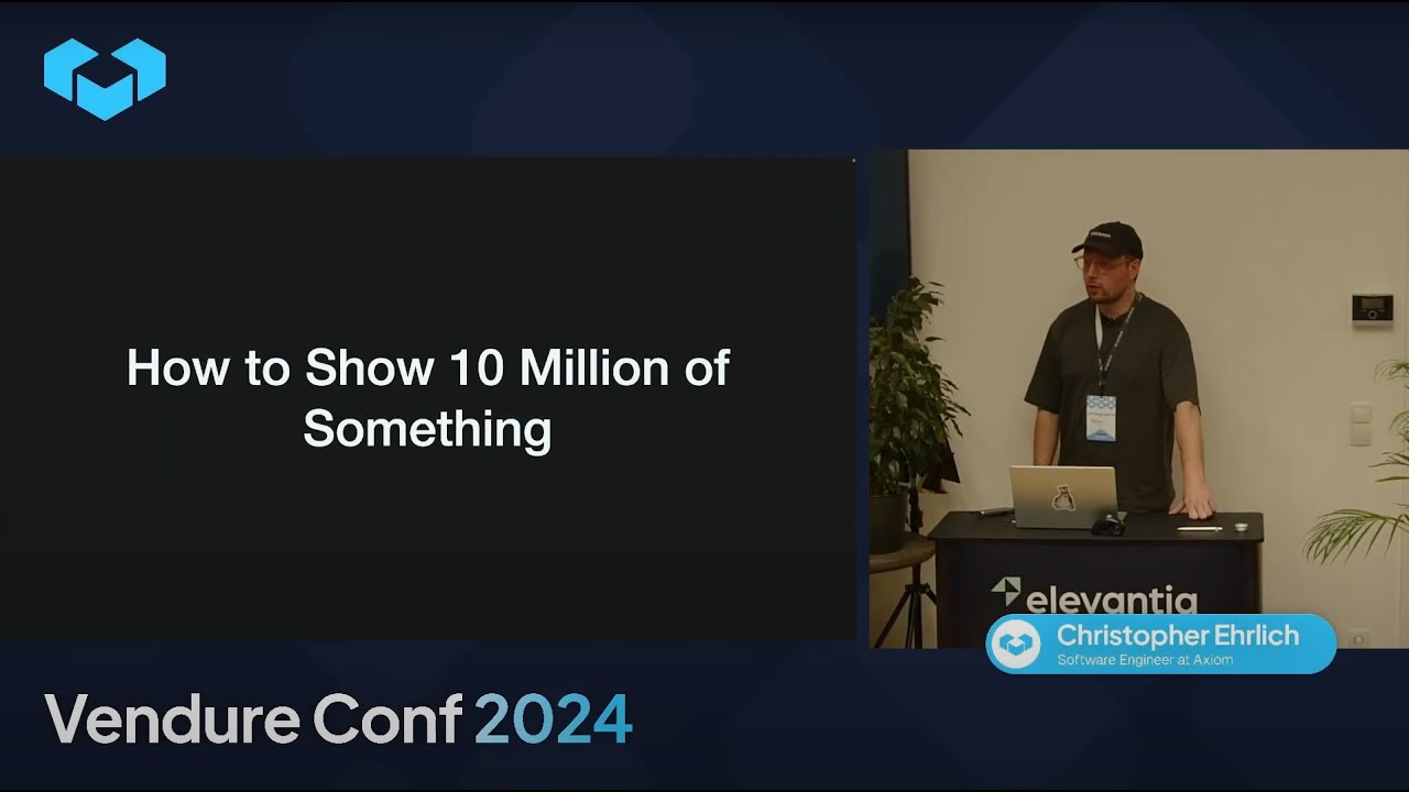 How to Show 10 Million of Something - Christopher Ehrlich, Vendure Conf 2024