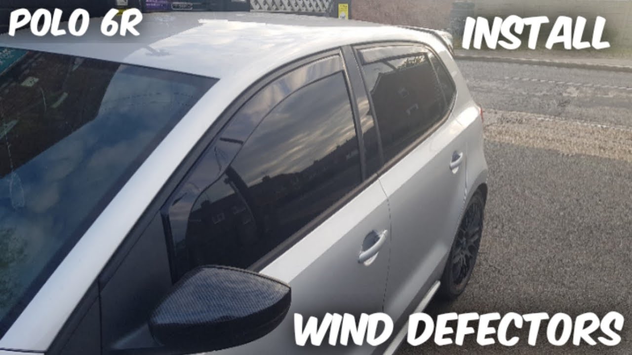 Как установить ветровые дефлекторы VW Polo 6r/6c