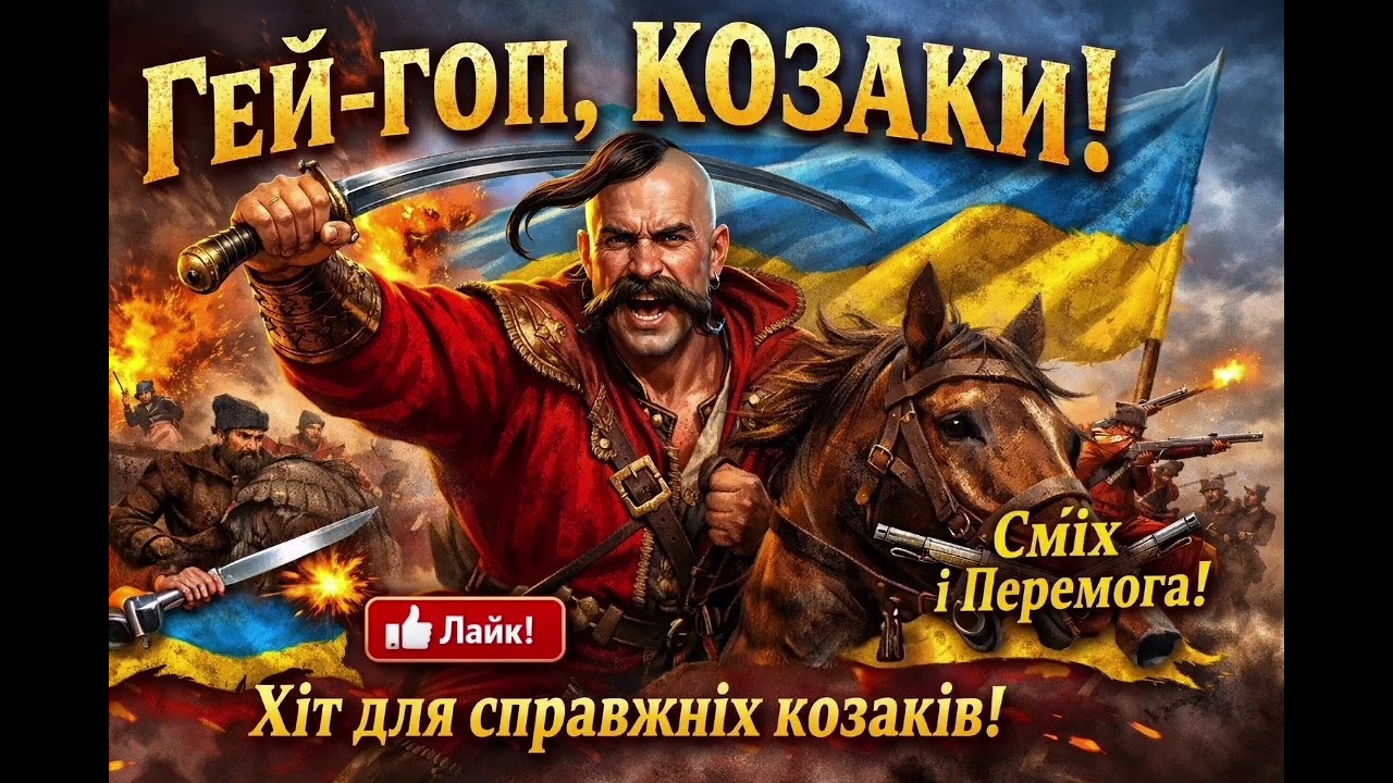 ГЕЙ-ГОП, КОЗАКИ! 💥 Українська козацька пісня про волю, силу та братство | Хіт 2026
