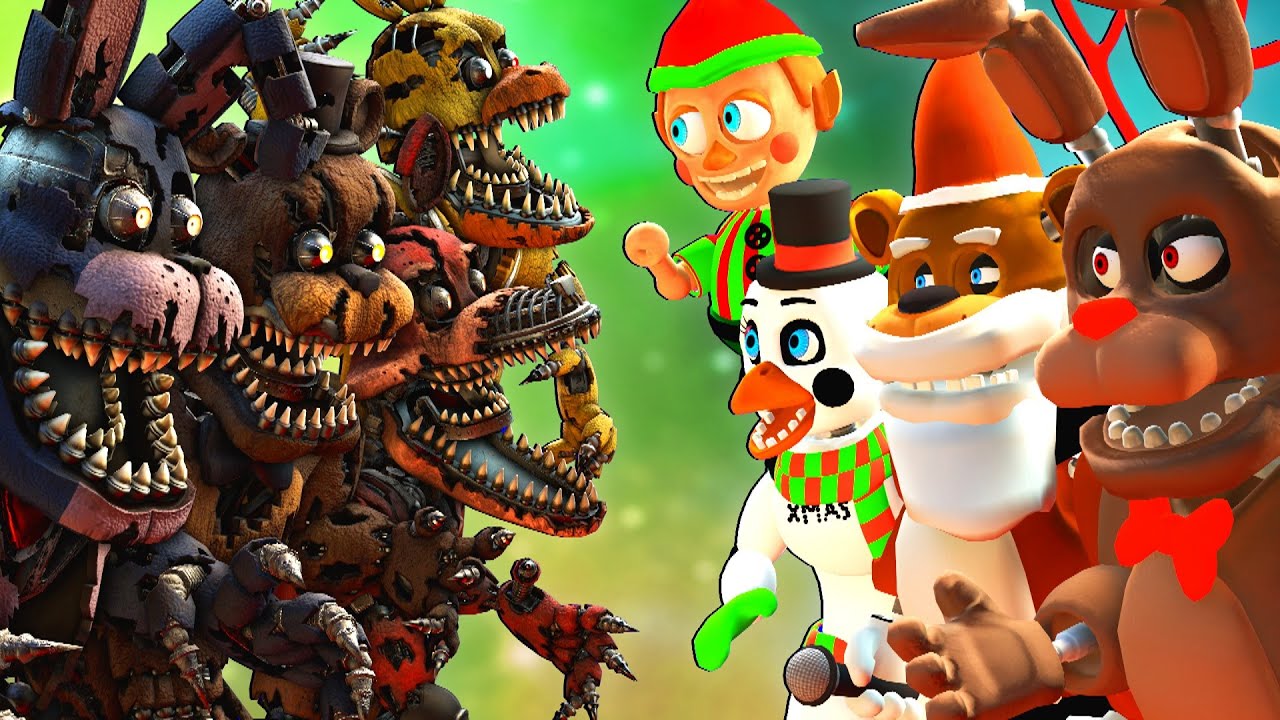 [SFM FNaF] Christmas vs Nightmare VR