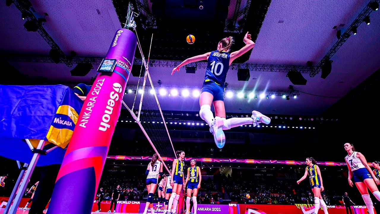 Young Star Arina Fedorovtseva | Monster Spikes in the Vertical Jump | HD |