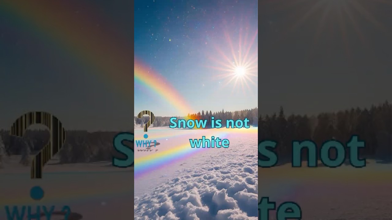 ❄️ Why is snow white? #why #snow #science #winter #funfacts #didyouknow #nature #physics