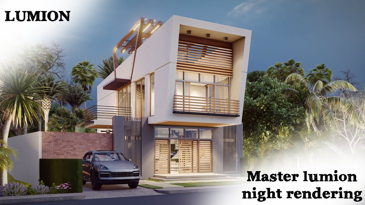Lumion realistic Night Render Tutorial / Master Lumion lighting / Night Render Setting in Lumion 11